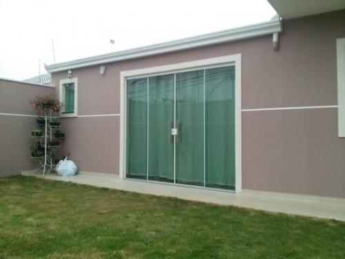 Porta em Vidro Verde